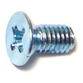 Midwest Fastener M4-0.70 x 8 mm Phillips Flat Machine Screw, Zinc Plated Steel, 20 PK 72441